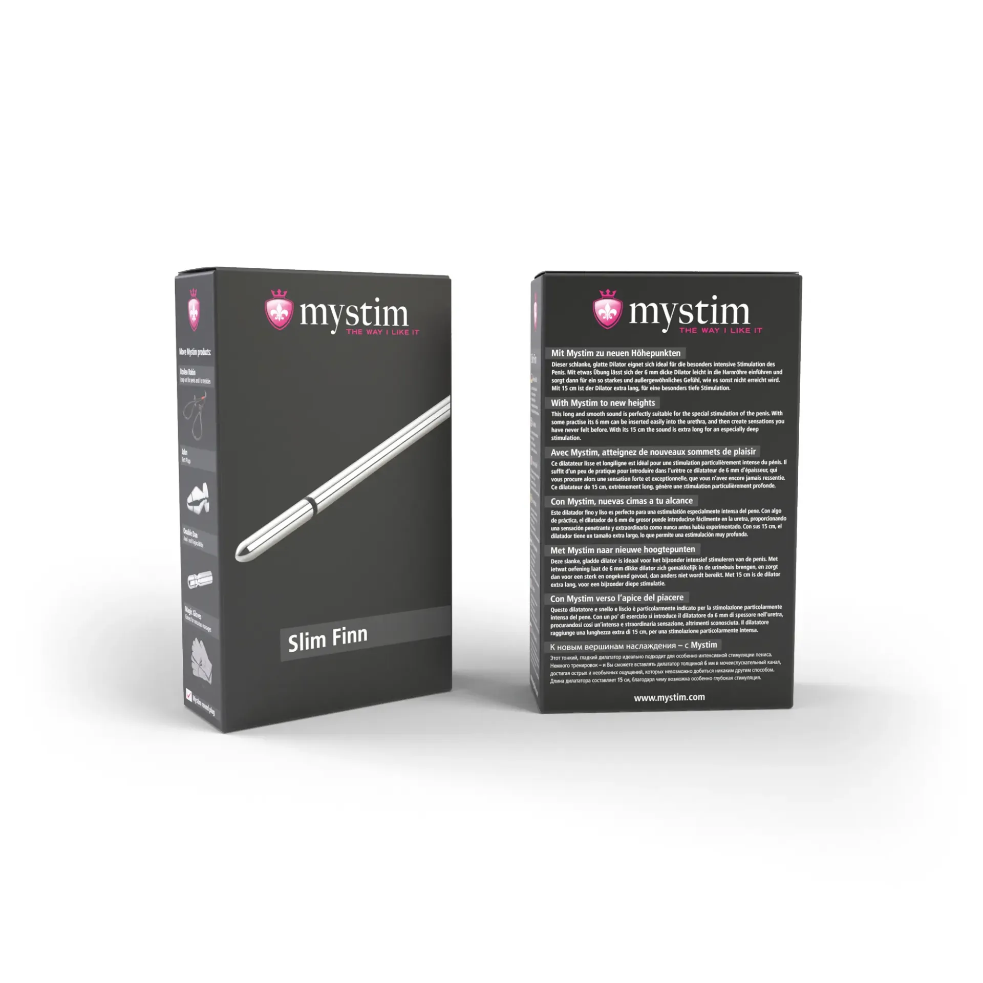 Mystim Slim Finn Urethral Sound, (Mystim Roundplug)