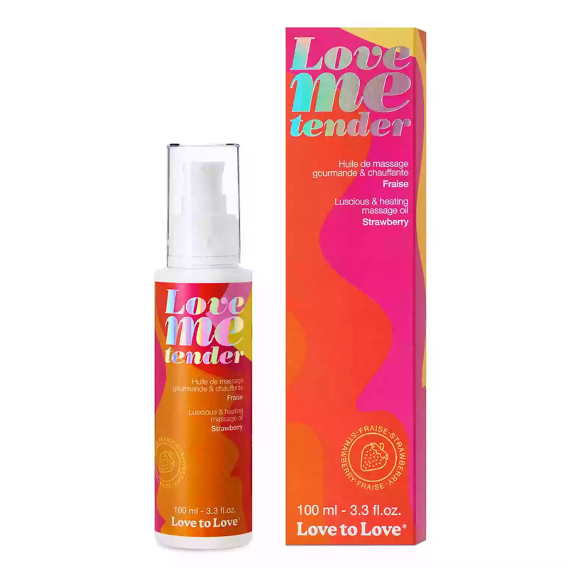 LOVE ME TENDER - MASSAGE OIL - STRAWBERRY 100ML / 3.3FL.OZ.
