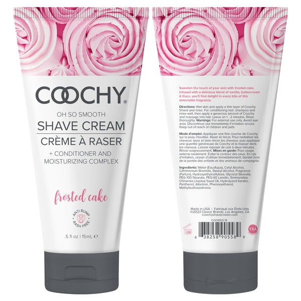 COOCHY SHAVE CREAM FROSTED CAKE TUBE 15ML