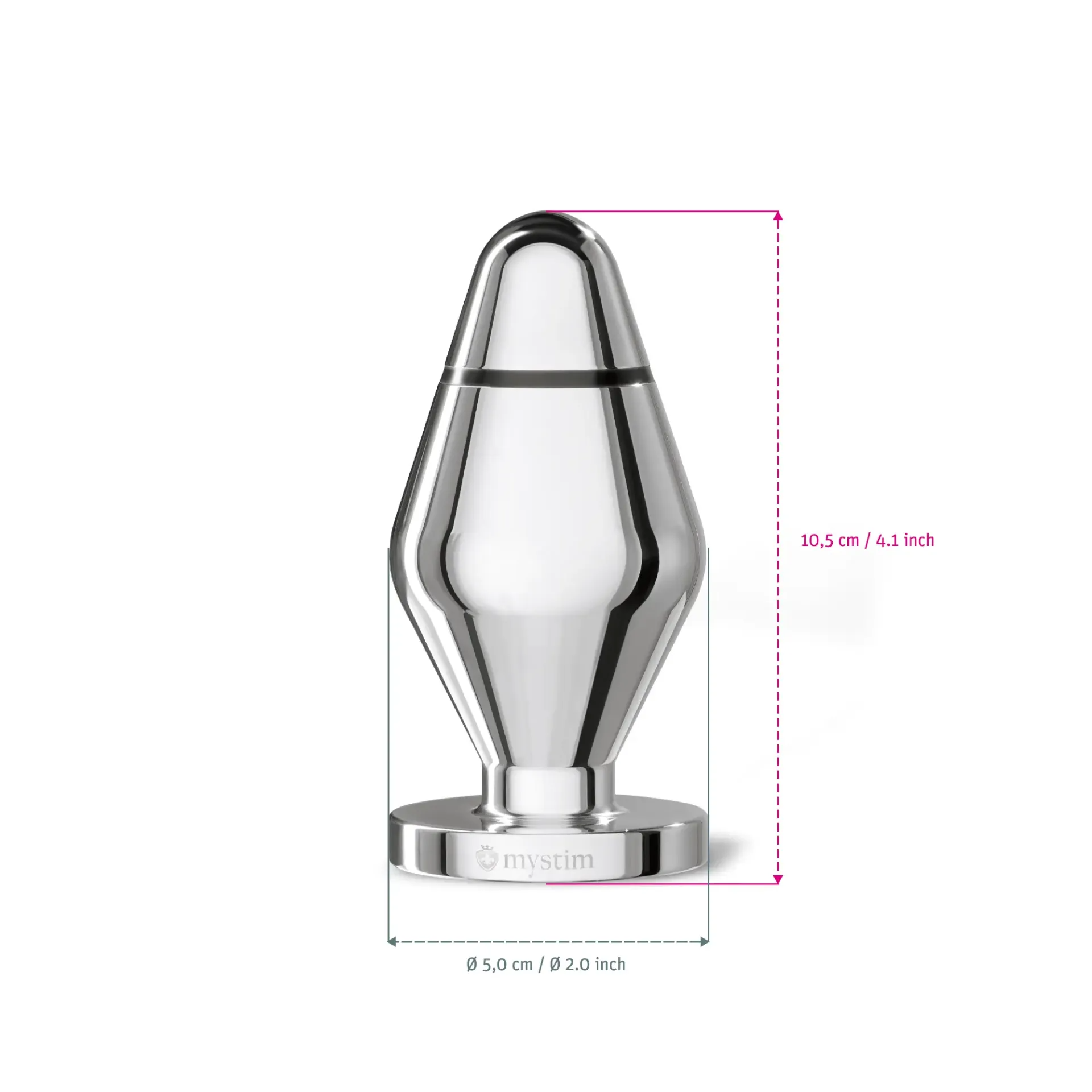 Mystim John Buttplug L, (Mystim Roundplug)