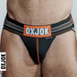 SLINGJOCK, upthrust slider-strap jock, BLACK IRON, MEDIUM