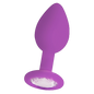 Diamond Butt Plug Regular Purple