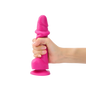 SLIDING SKIN REALISTIC DILDO FUCHSIA S