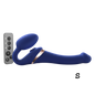 MULTI ORGASM BENDABLE STRAP-ON - S - NIGHT BLUE