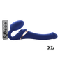 MULTI ORGASM BENDABLE STRAP-ON - XL - NIGHT BLUE